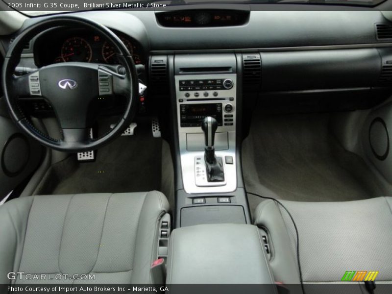Brilliant Silver Metallic / Stone 2005 Infiniti G 35 Coupe
