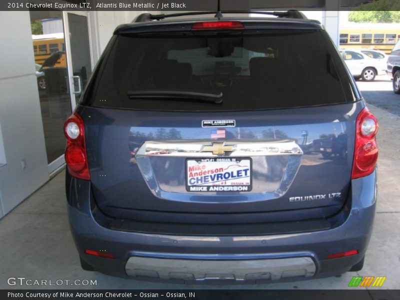 Atlantis Blue Metallic / Jet Black 2014 Chevrolet Equinox LTZ