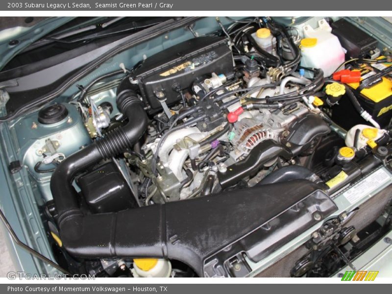 Seamist Green Pearl / Gray 2003 Subaru Legacy L Sedan