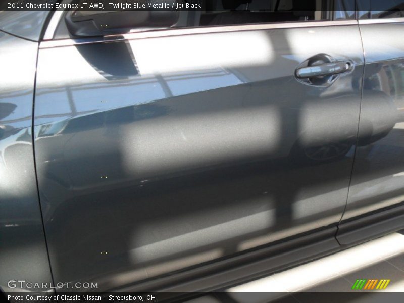 Twilight Blue Metallic / Jet Black 2011 Chevrolet Equinox LT AWD