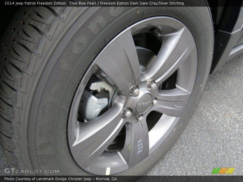 True Blue Pearl / Freedom Edition Dark Slate Gray/Silver Stitching 2014 Jeep Patriot Freedom Edition