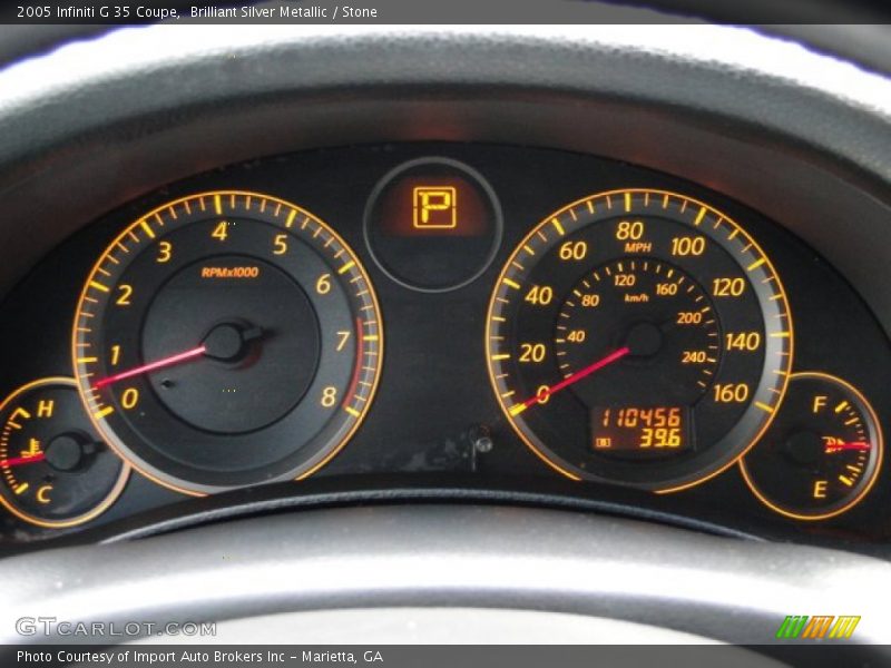 Brilliant Silver Metallic / Stone 2005 Infiniti G 35 Coupe