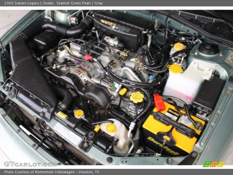 Seamist Green Pearl / Gray 2003 Subaru Legacy L Sedan