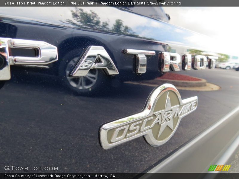True Blue Pearl / Freedom Edition Dark Slate Gray/Silver Stitching 2014 Jeep Patriot Freedom Edition