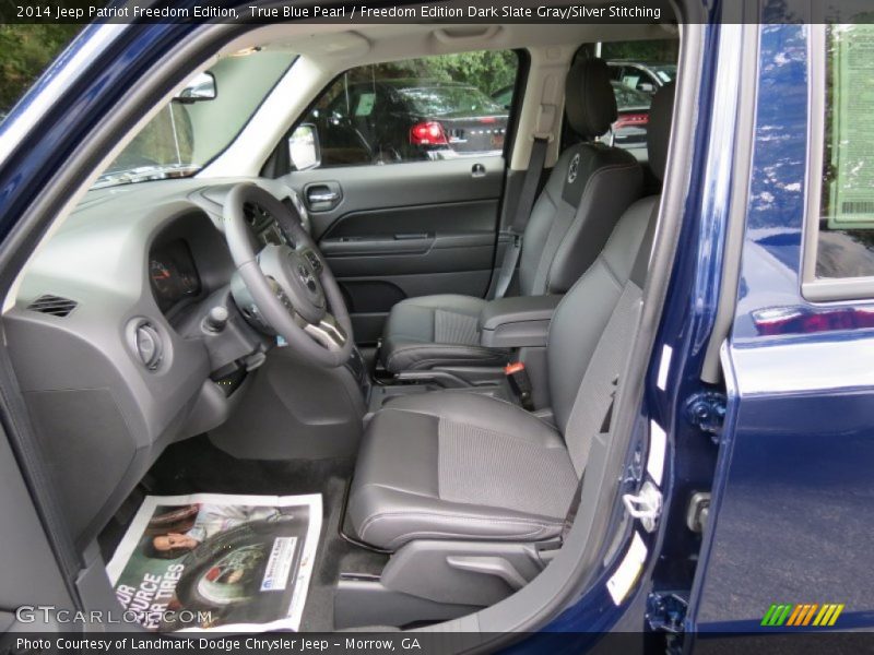 True Blue Pearl / Freedom Edition Dark Slate Gray/Silver Stitching 2014 Jeep Patriot Freedom Edition