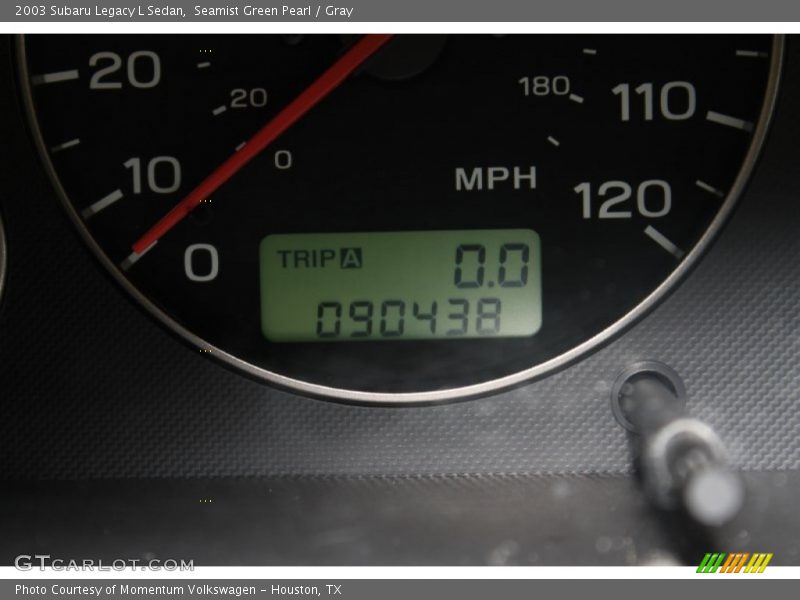Seamist Green Pearl / Gray 2003 Subaru Legacy L Sedan