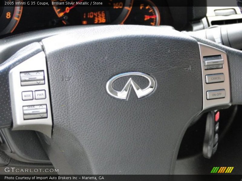 Brilliant Silver Metallic / Stone 2005 Infiniti G 35 Coupe