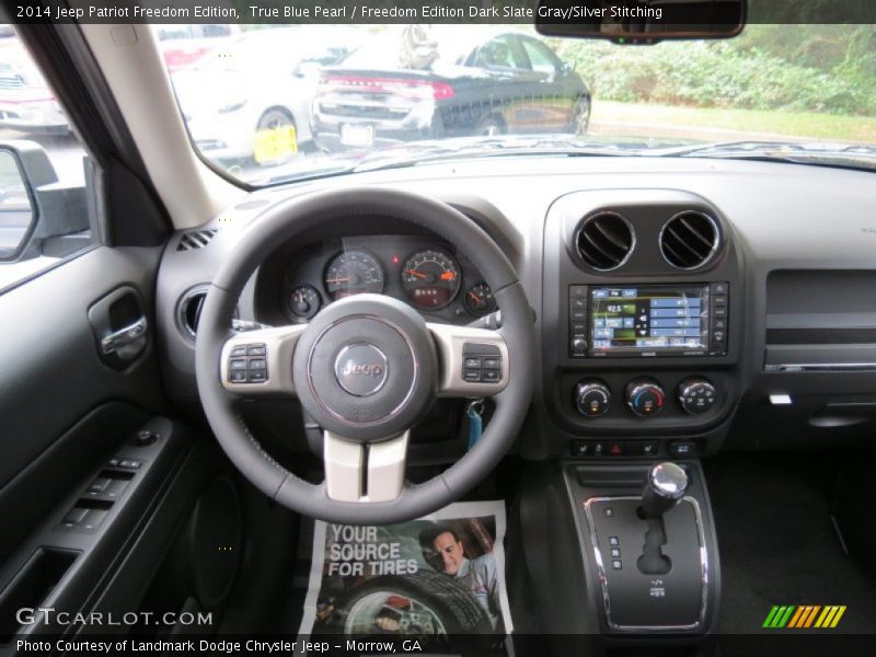 True Blue Pearl / Freedom Edition Dark Slate Gray/Silver Stitching 2014 Jeep Patriot Freedom Edition