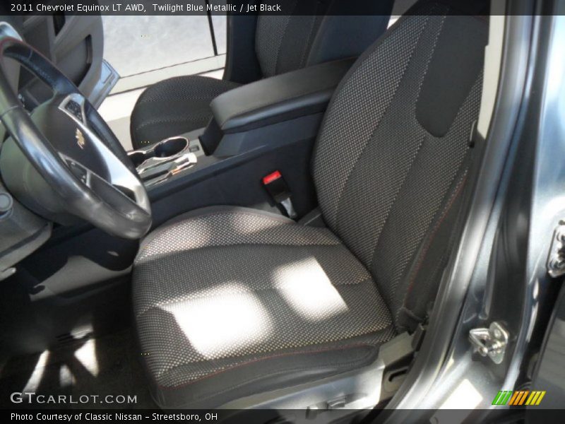 Twilight Blue Metallic / Jet Black 2011 Chevrolet Equinox LT AWD