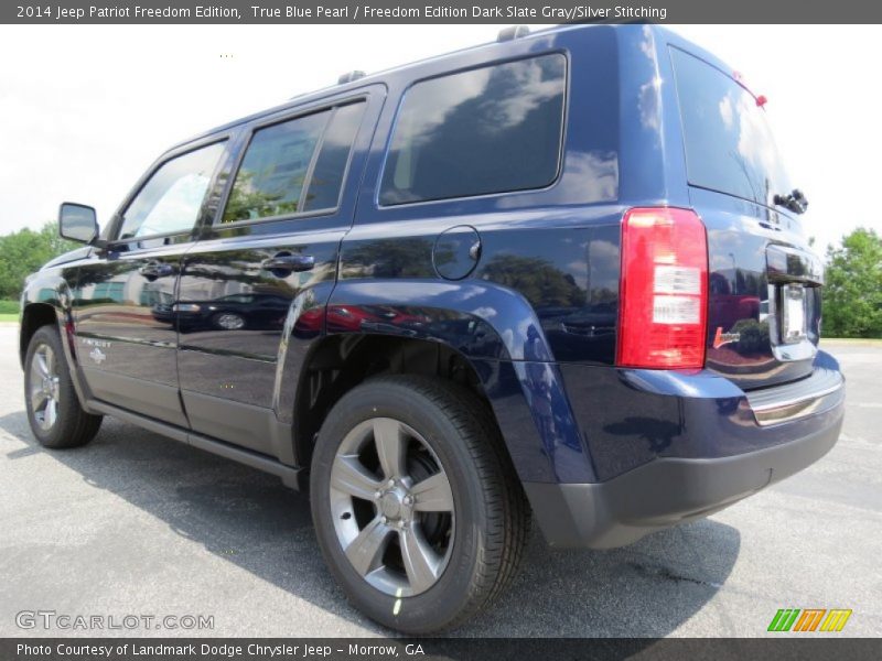 True Blue Pearl / Freedom Edition Dark Slate Gray/Silver Stitching 2014 Jeep Patriot Freedom Edition