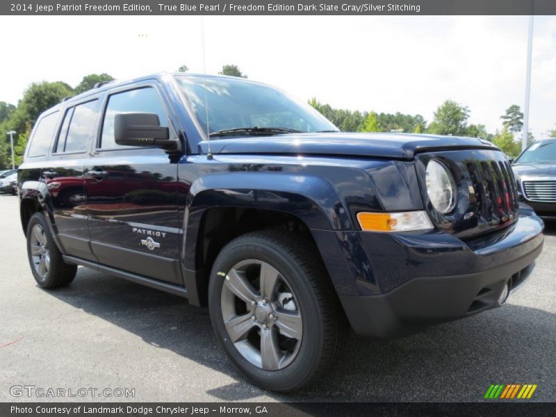 True Blue Pearl / Freedom Edition Dark Slate Gray/Silver Stitching 2014 Jeep Patriot Freedom Edition