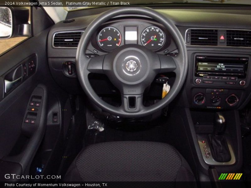 Platinum Gray Metallic / Titan Black 2014 Volkswagen Jetta S Sedan