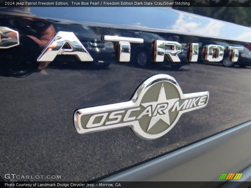 True Blue Pearl / Freedom Edition Dark Slate Gray/Silver Stitching 2014 Jeep Patriot Freedom Edition