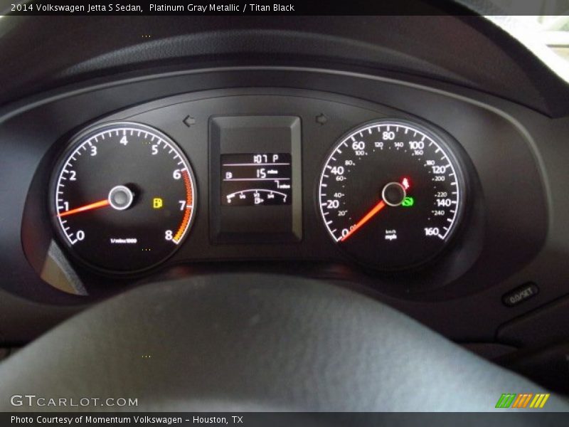 Platinum Gray Metallic / Titan Black 2014 Volkswagen Jetta S Sedan