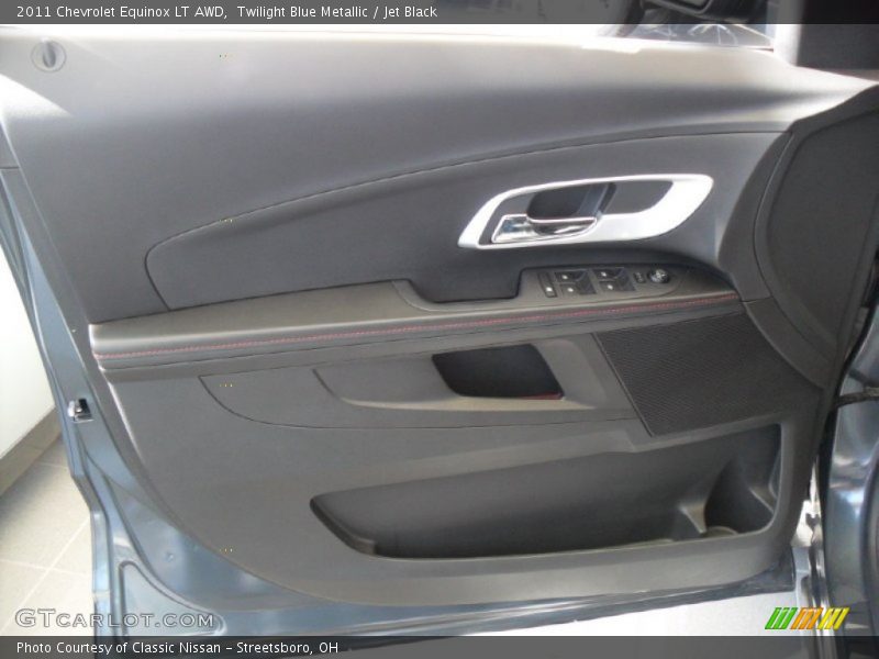 Twilight Blue Metallic / Jet Black 2011 Chevrolet Equinox LT AWD