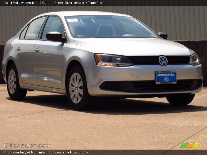 Reflex Silver Metallic / Titan Black 2014 Volkswagen Jetta S Sedan