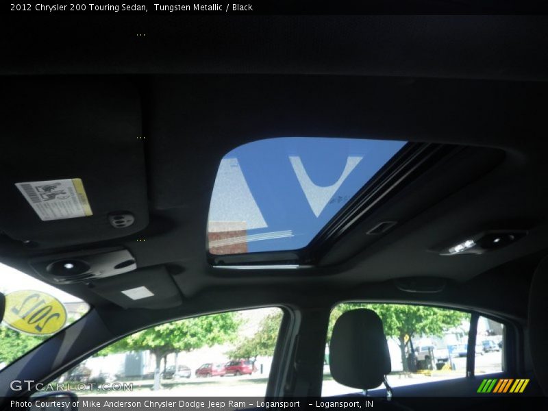 Tungsten Metallic / Black 2012 Chrysler 200 Touring Sedan