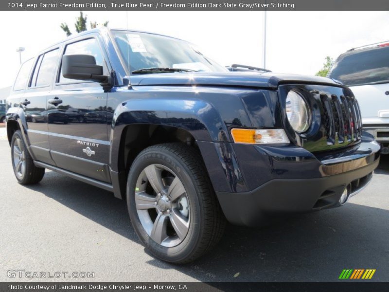 True Blue Pearl / Freedom Edition Dark Slate Gray/Silver Stitching 2014 Jeep Patriot Freedom Edition
