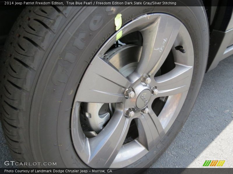 True Blue Pearl / Freedom Edition Dark Slate Gray/Silver Stitching 2014 Jeep Patriot Freedom Edition