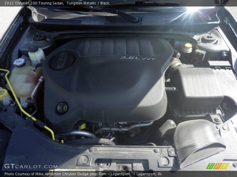 Tungsten Metallic / Black 2012 Chrysler 200 Touring Sedan