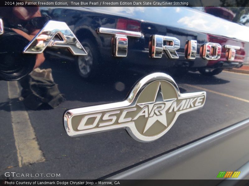 True Blue Pearl / Freedom Edition Dark Slate Gray/Silver Stitching 2014 Jeep Patriot Freedom Edition