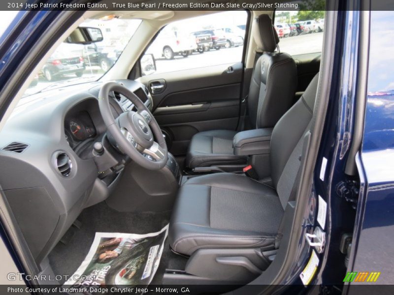 True Blue Pearl / Freedom Edition Dark Slate Gray/Silver Stitching 2014 Jeep Patriot Freedom Edition