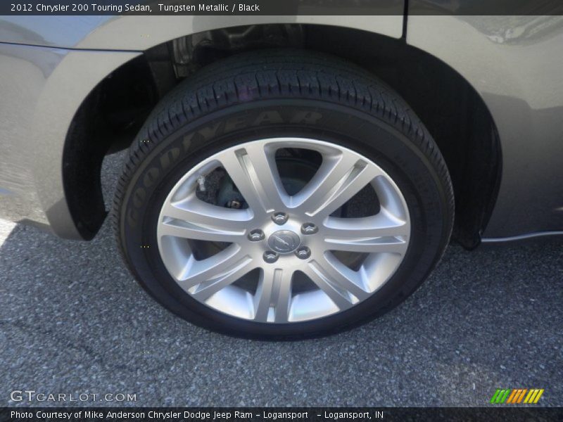 Tungsten Metallic / Black 2012 Chrysler 200 Touring Sedan