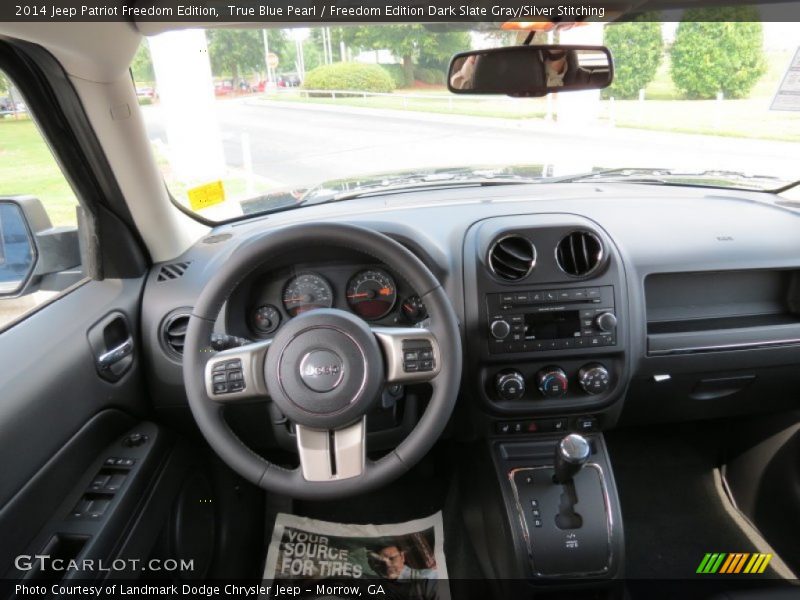 True Blue Pearl / Freedom Edition Dark Slate Gray/Silver Stitching 2014 Jeep Patriot Freedom Edition