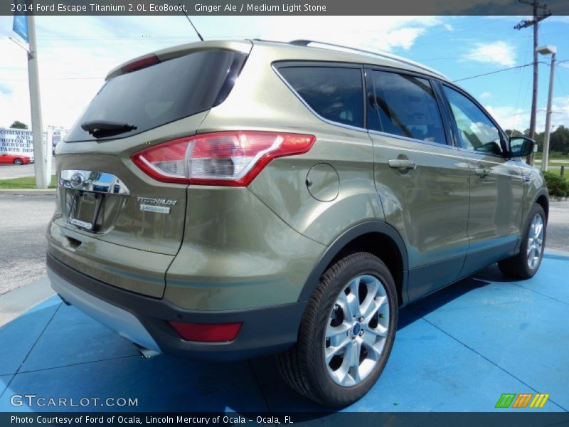 Ginger Ale / Medium Light Stone 2014 Ford Escape Titanium 2.0L EcoBoost