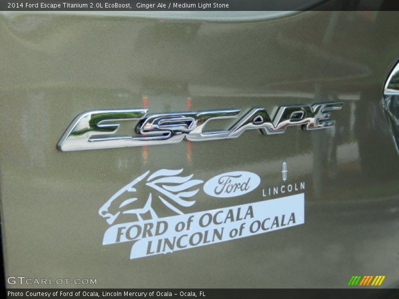 Ginger Ale / Medium Light Stone 2014 Ford Escape Titanium 2.0L EcoBoost