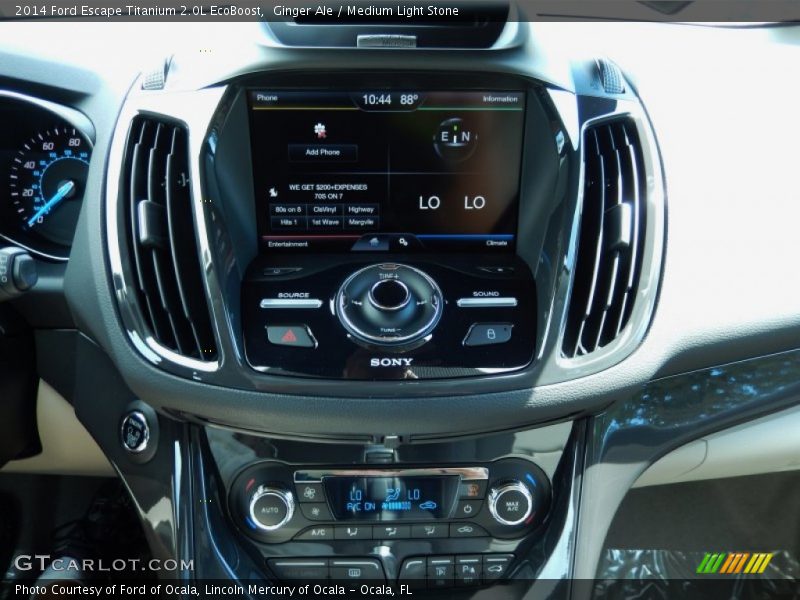 Controls of 2014 Escape Titanium 2.0L EcoBoost