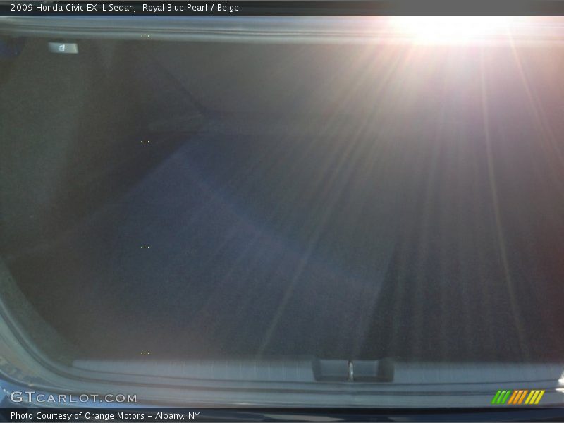 Royal Blue Pearl / Beige 2009 Honda Civic EX-L Sedan