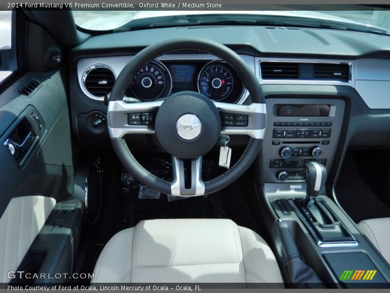 Dashboard of 2014 Mustang V6 Premium Convertible