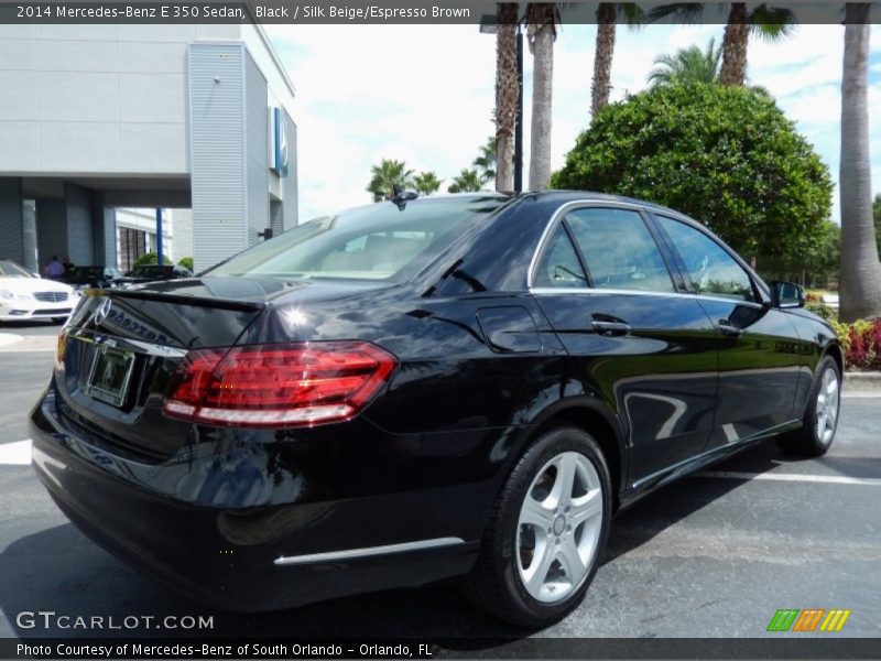 Black / Silk Beige/Espresso Brown 2014 Mercedes-Benz E 350 Sedan