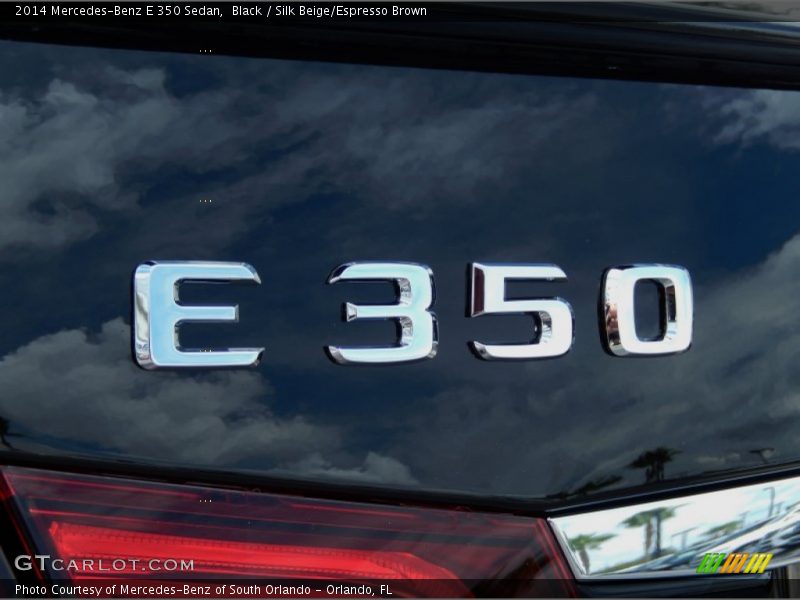 Black / Silk Beige/Espresso Brown 2014 Mercedes-Benz E 350 Sedan