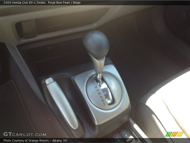 Royal Blue Pearl / Beige 2009 Honda Civic EX-L Sedan