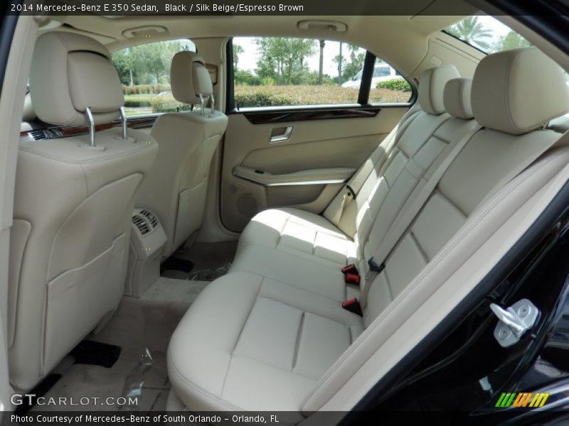 Black / Silk Beige/Espresso Brown 2014 Mercedes-Benz E 350 Sedan