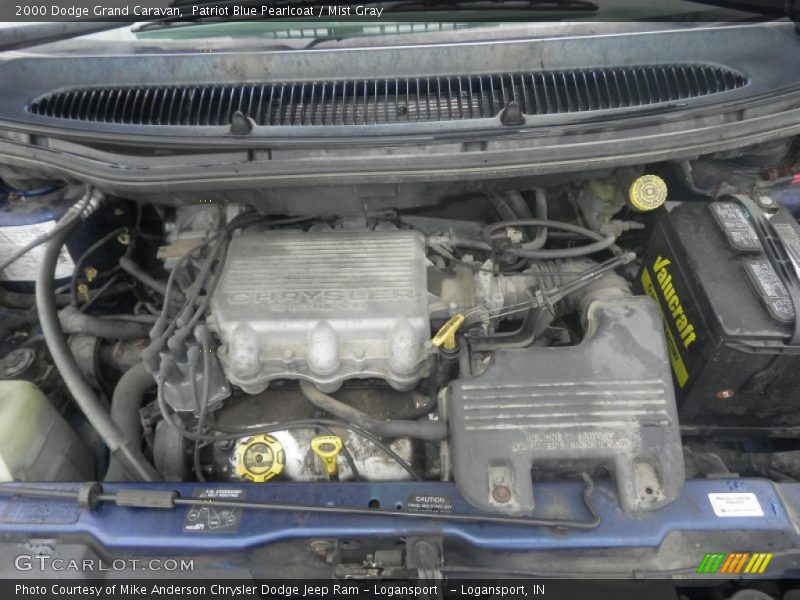 Patriot Blue Pearlcoat / Mist Gray 2000 Dodge Grand Caravan