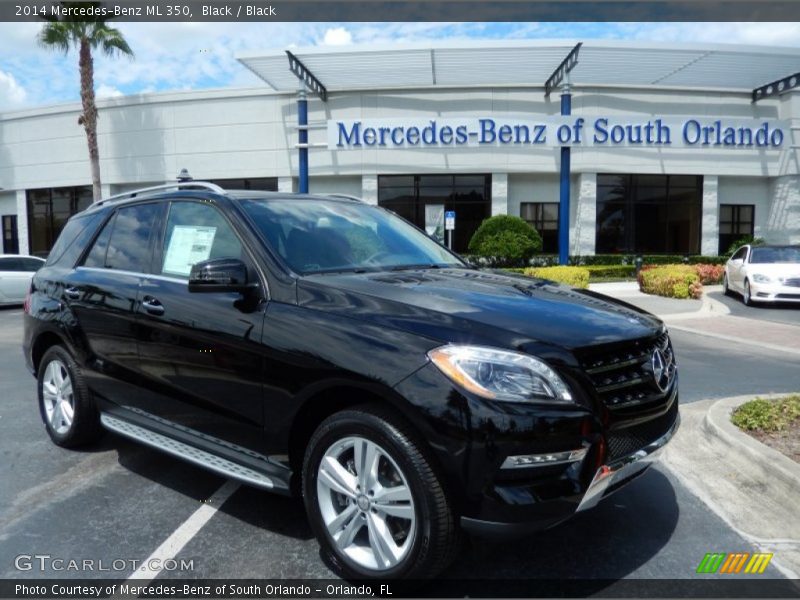Black / Black 2014 Mercedes-Benz ML 350