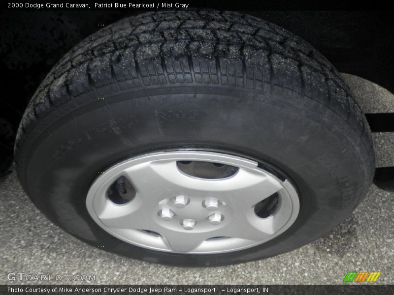 Patriot Blue Pearlcoat / Mist Gray 2000 Dodge Grand Caravan