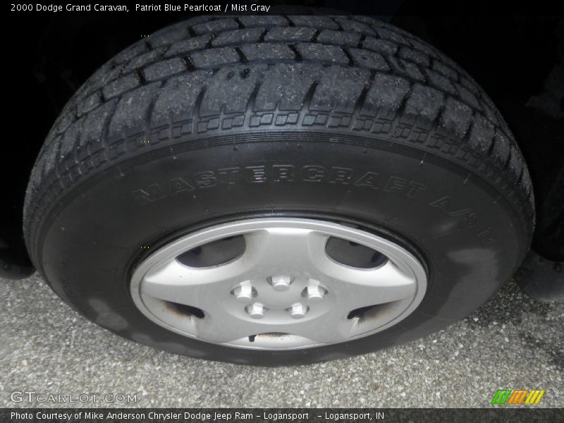 Patriot Blue Pearlcoat / Mist Gray 2000 Dodge Grand Caravan