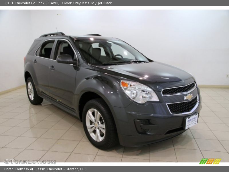 Cyber Gray Metallic / Jet Black 2011 Chevrolet Equinox LT AWD