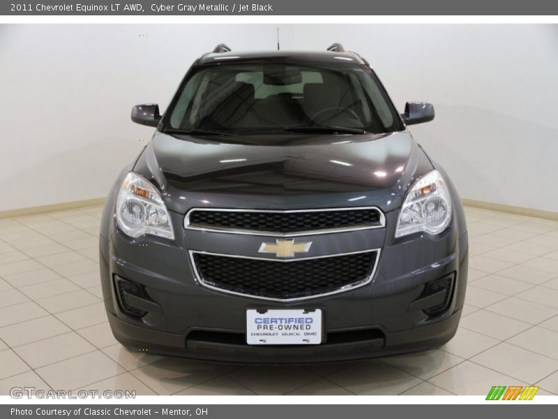 Cyber Gray Metallic / Jet Black 2011 Chevrolet Equinox LT AWD