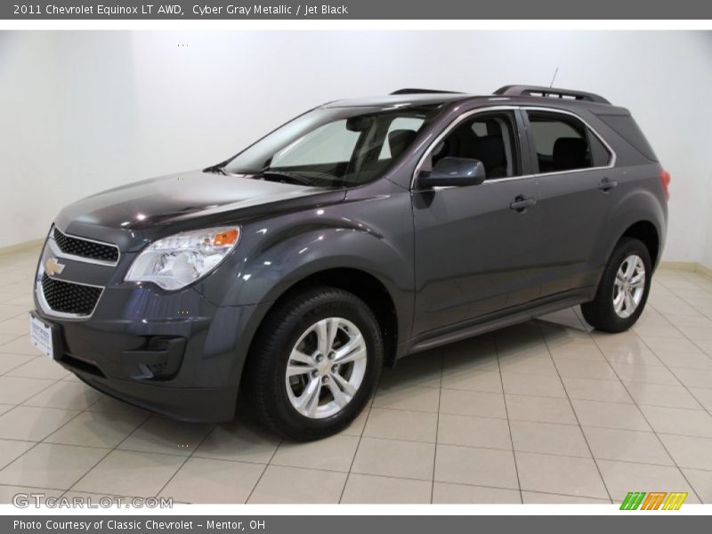 Cyber Gray Metallic / Jet Black 2011 Chevrolet Equinox LT AWD