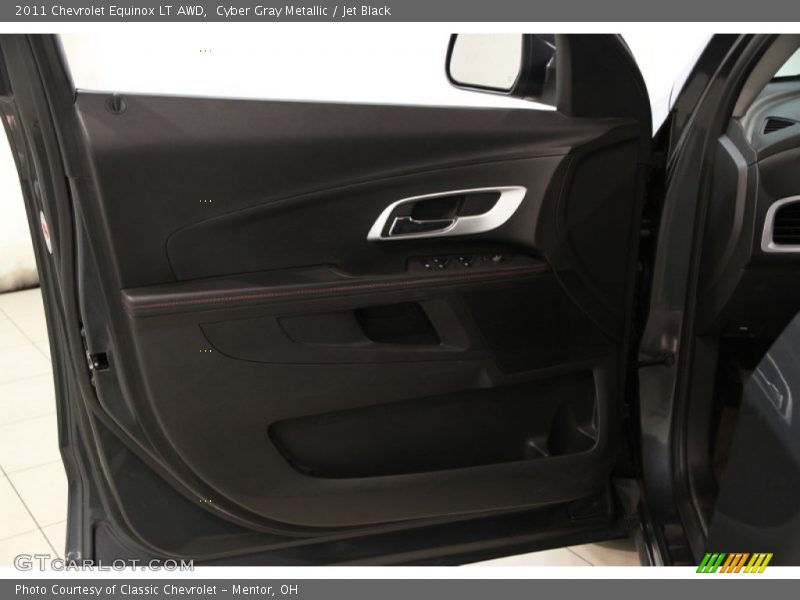 Cyber Gray Metallic / Jet Black 2011 Chevrolet Equinox LT AWD