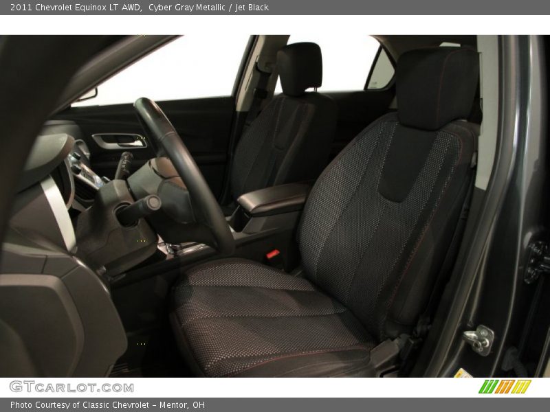 Cyber Gray Metallic / Jet Black 2011 Chevrolet Equinox LT AWD