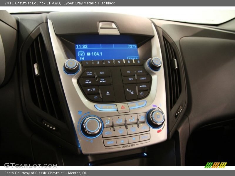 Cyber Gray Metallic / Jet Black 2011 Chevrolet Equinox LT AWD