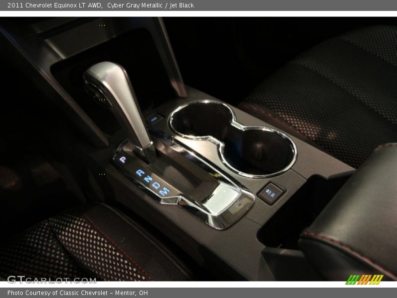 Cyber Gray Metallic / Jet Black 2011 Chevrolet Equinox LT AWD