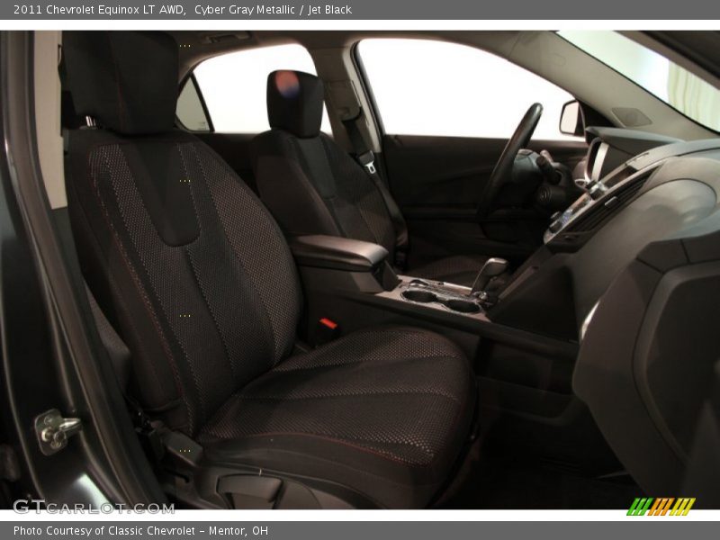 Cyber Gray Metallic / Jet Black 2011 Chevrolet Equinox LT AWD