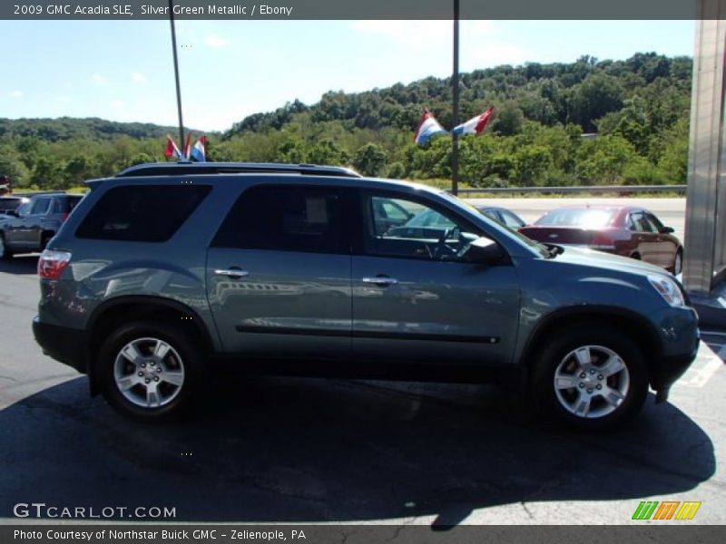 Silver Green Metallic / Ebony 2009 GMC Acadia SLE